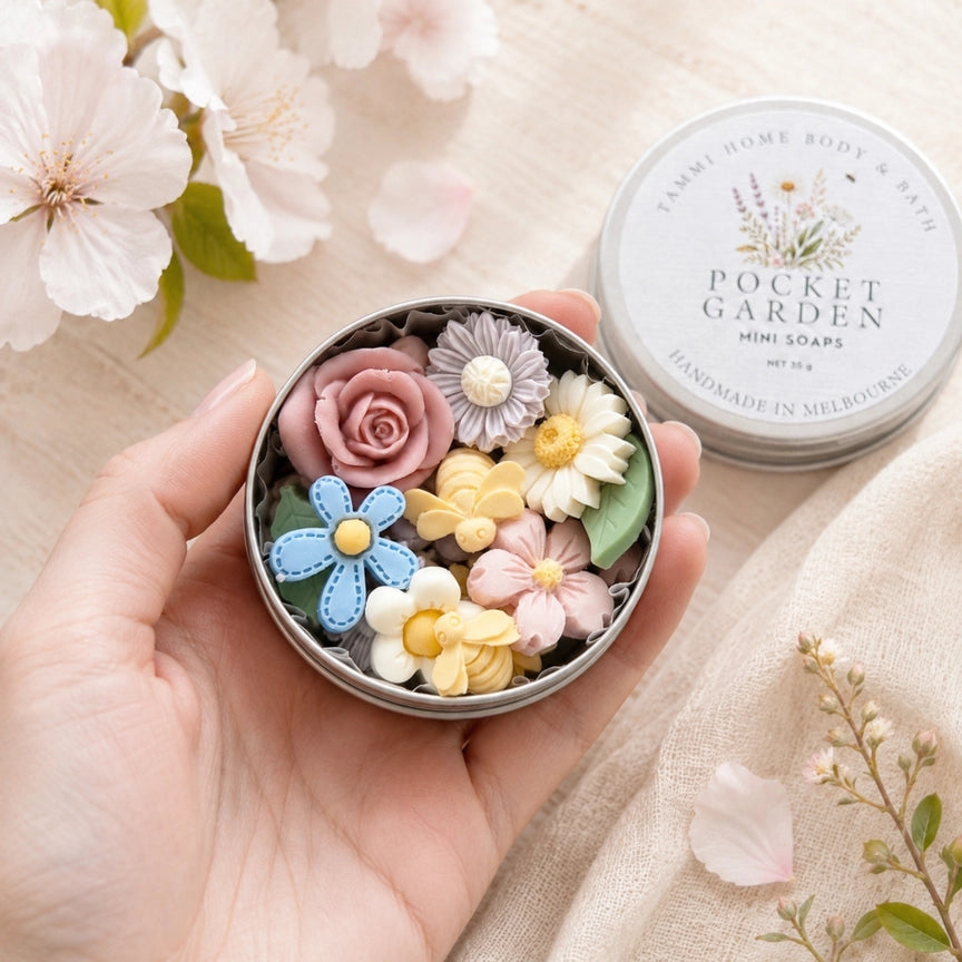 Mini Soaps Gift Tin - Pocket Garden