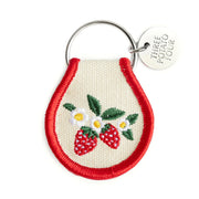 Patch Keychain - Strawberry Blossom