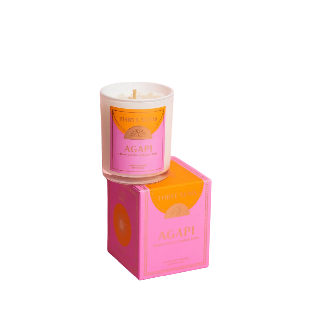 Crystal Infused Mini Candle - Agapi