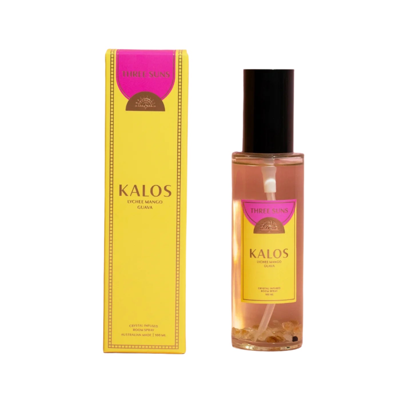 Crystal Infused Room Spray of Prosperity - Kalos - Lychee, Mango & Guava