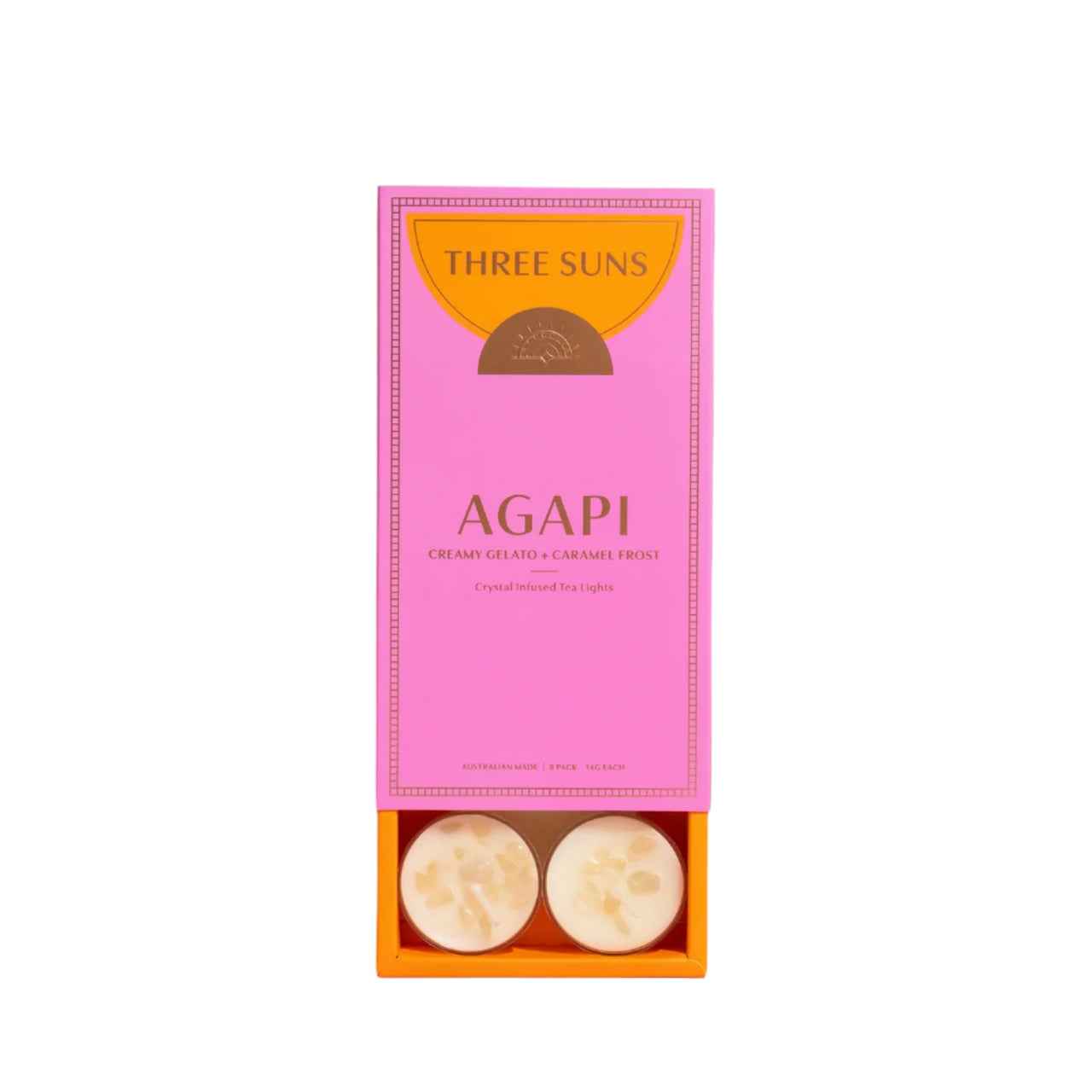Crystal Infused Tea Lights - Agapi