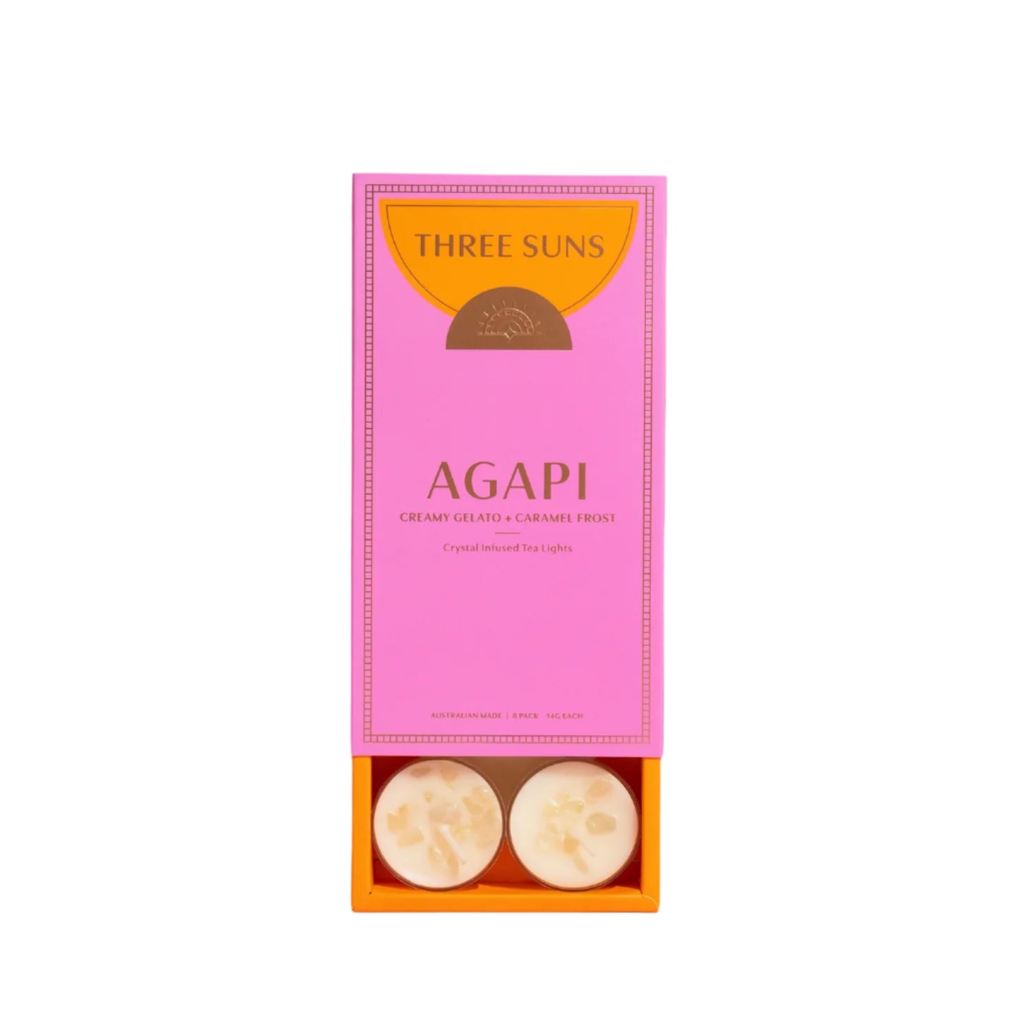 Crystal Infused Tea Lights - Agapi