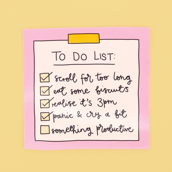 Vinyl Sticker - To Do List
