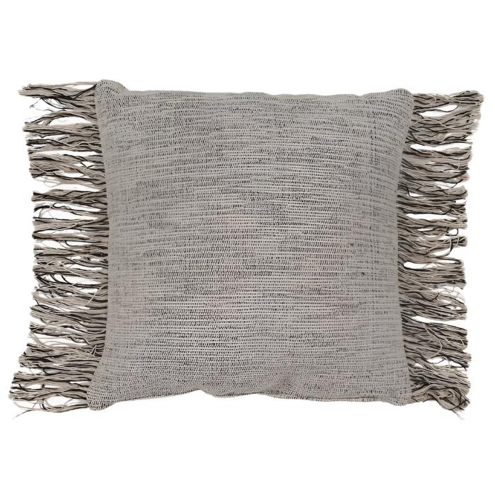 Tono Cotton Cushion - Black/Natural