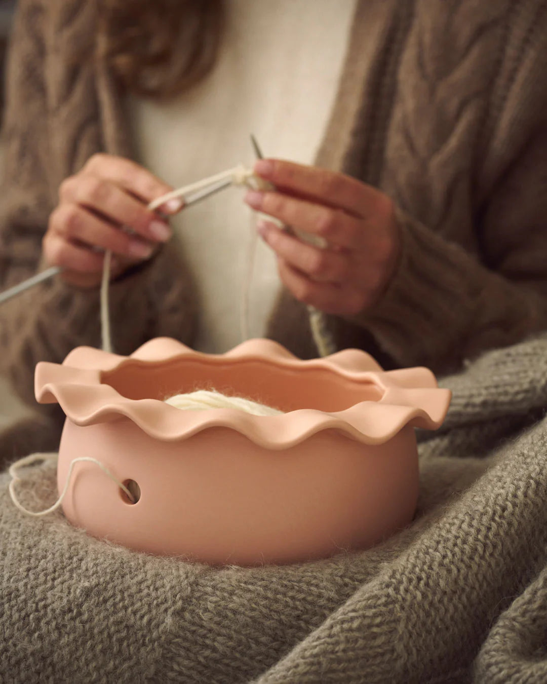 Yarn Bowl - Coral