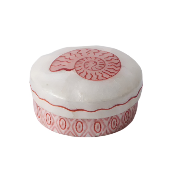 Capiz Shell Box - Atlantic - Shell Pink