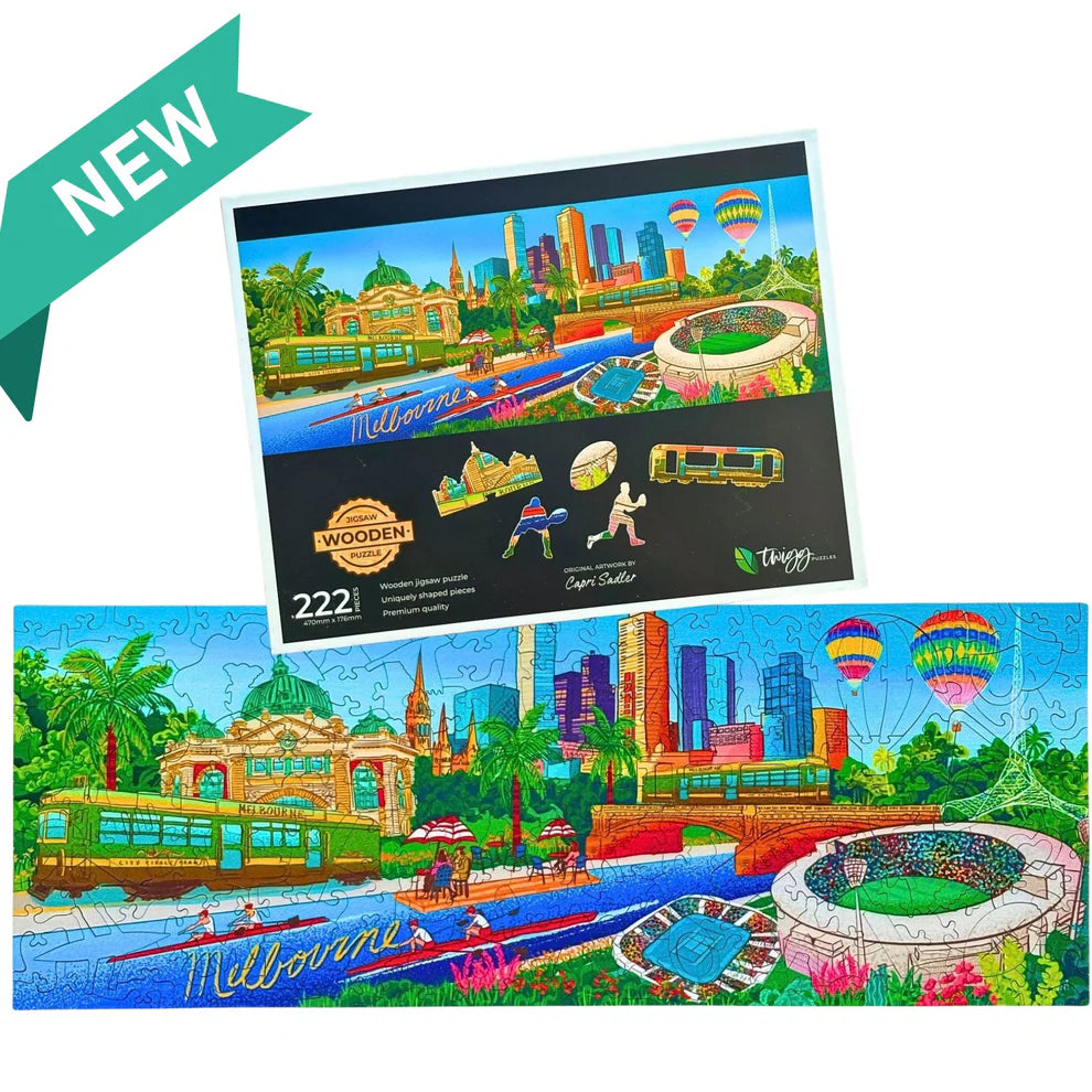 222pc Wooden Puzzle -  Magnetic Melbourne