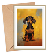 Dachshund Puppy Card