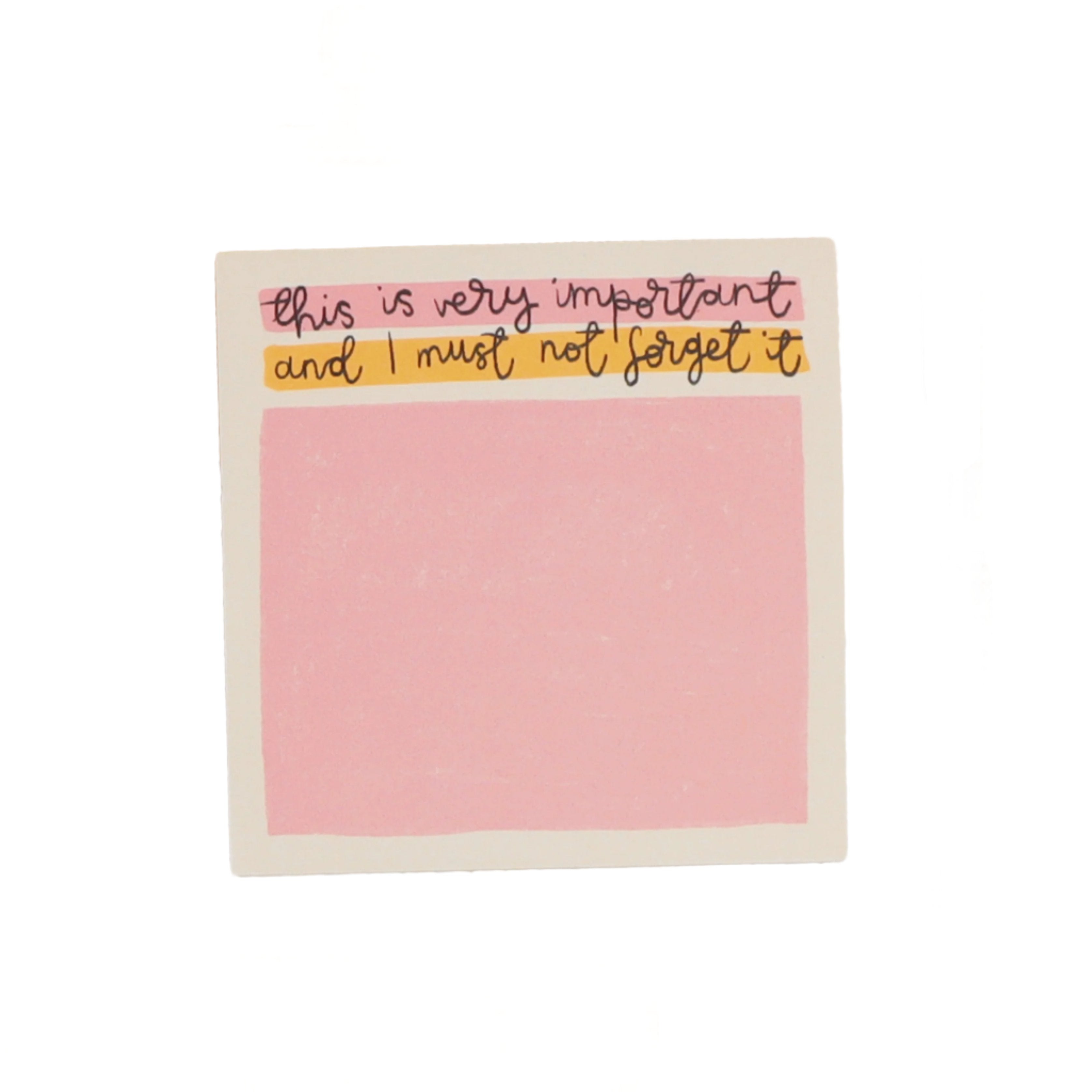 Memo Pad - This Is Very Important