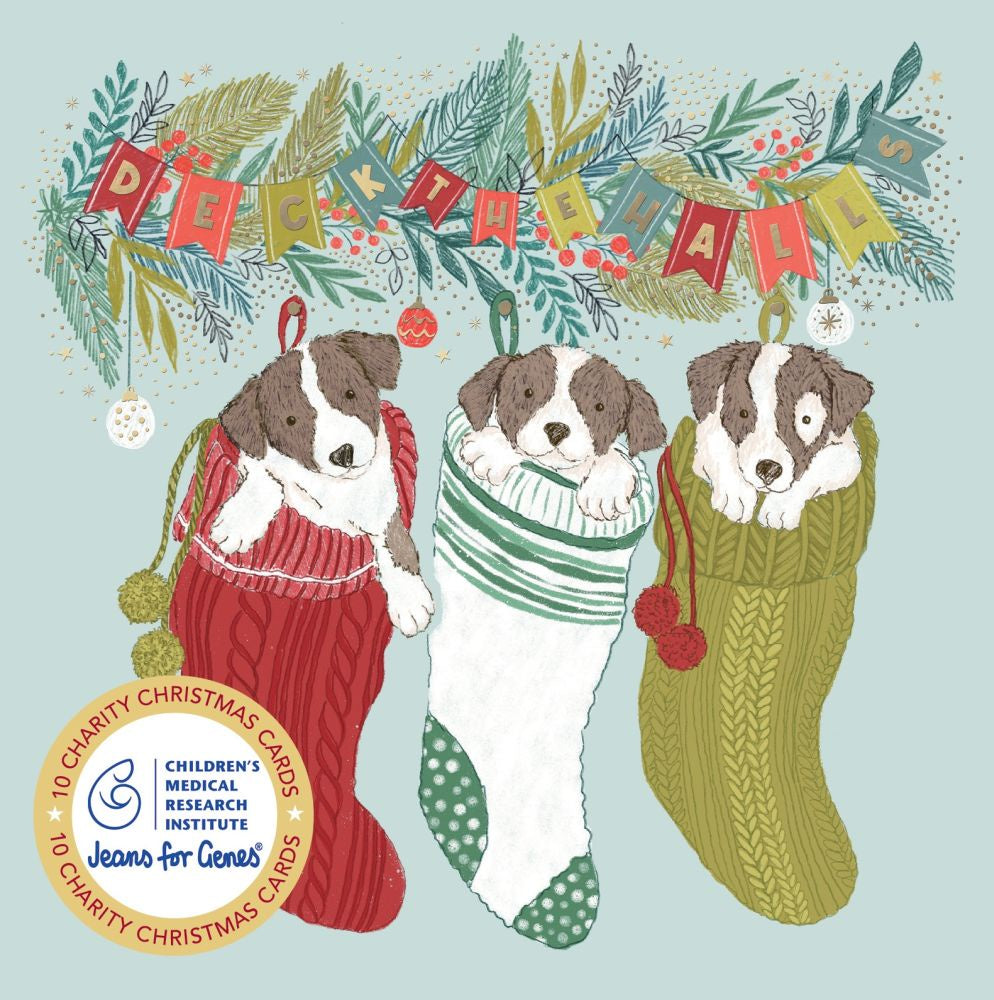 Christmas Cards Set of 10 - Cheeky Puppies