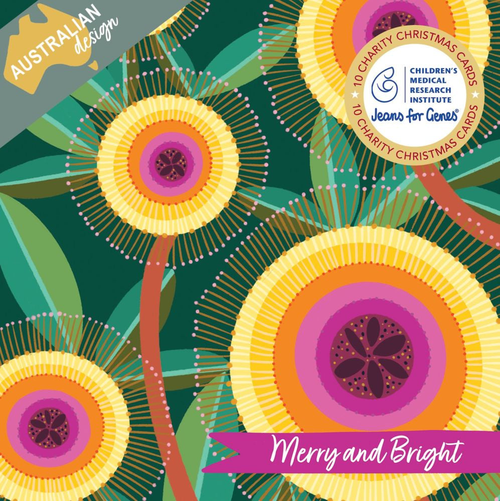 Christmas Cards Set of 10 - Merry & Bright