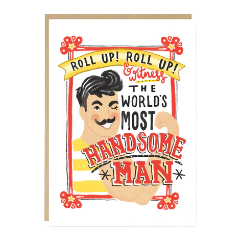 Most Handsome Man Card - Brandon