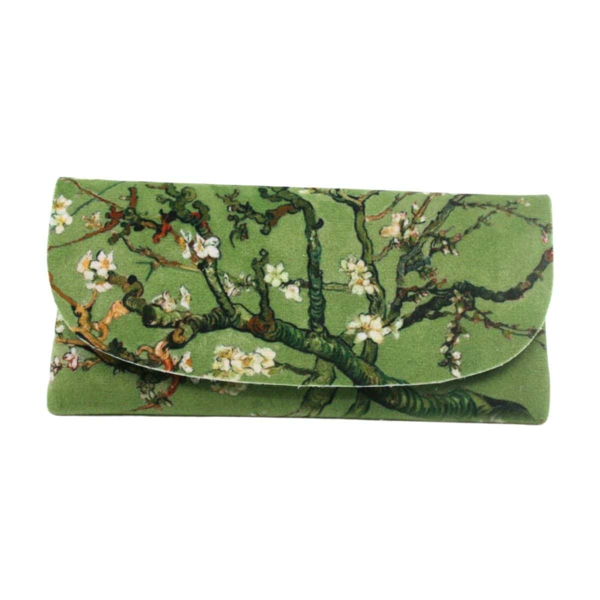 Velour Glasses Case - Amandiers (Light Green)