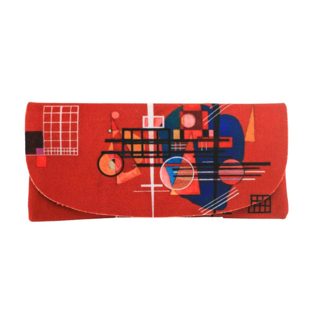 Velour Glasses Case - Dull Red