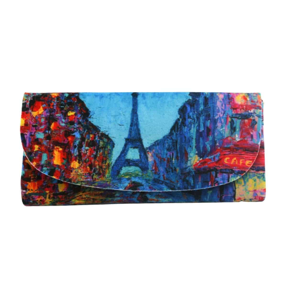 Velour Glasses Case - Paris Street