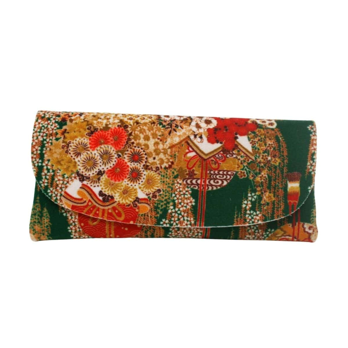 Velour Glasses Case - Japanese Garden