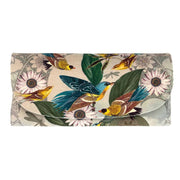Velour Glasses Case - Isabelle Frioux - Yellow Birds with Cage