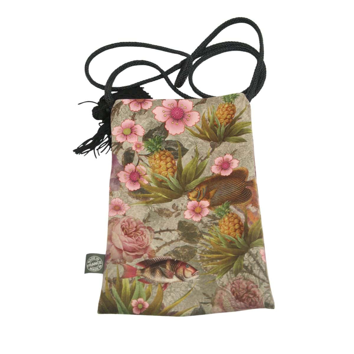 Velour Shoulder Pouch - L'oiseau Ananas