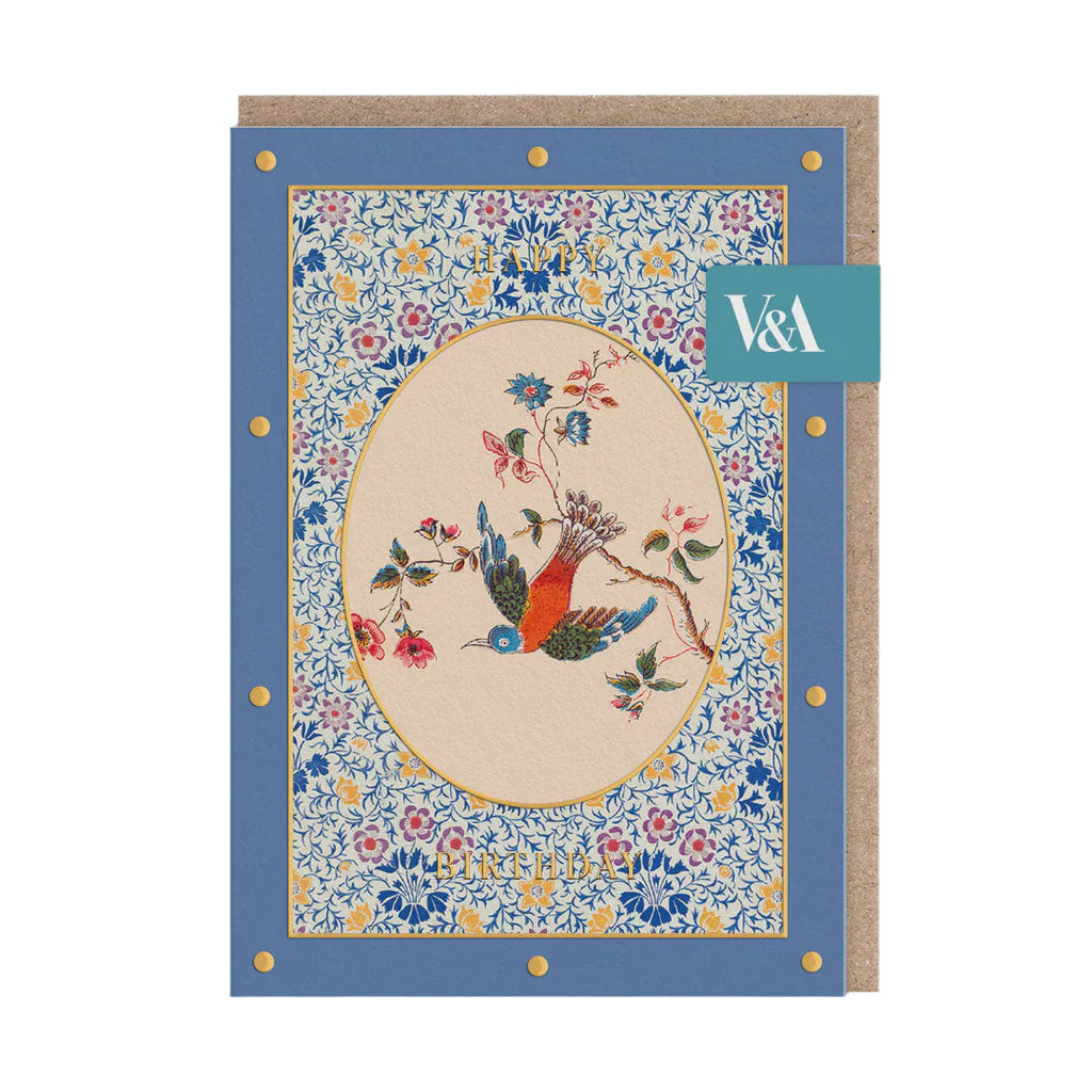 V&A Happy Birthday Bird In Flight Card