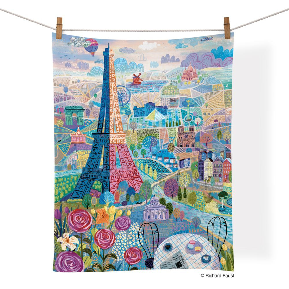 Cotton Tea Towel - Paris
