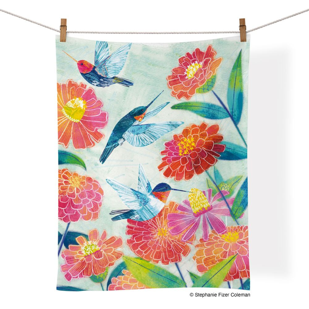 Cotton Tea Towel - Hummers