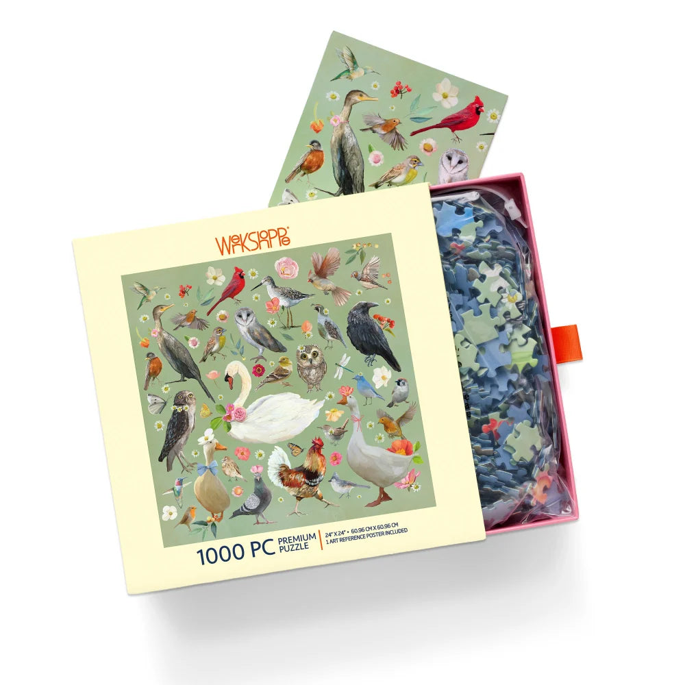 1000pc Puzzle - Beautiful Birds