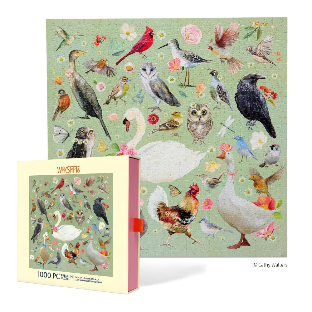 1000pc Puzzle - Beautiful Birds