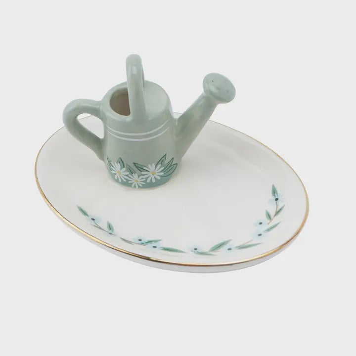 Watering Can Ring Holder Dish
