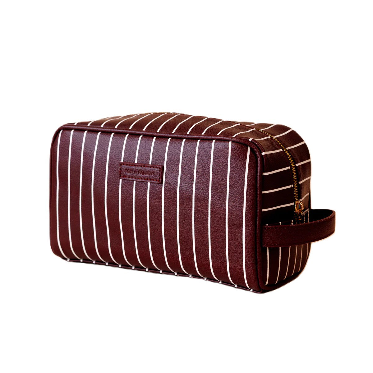 Merlot Pinstripe Wash Bag