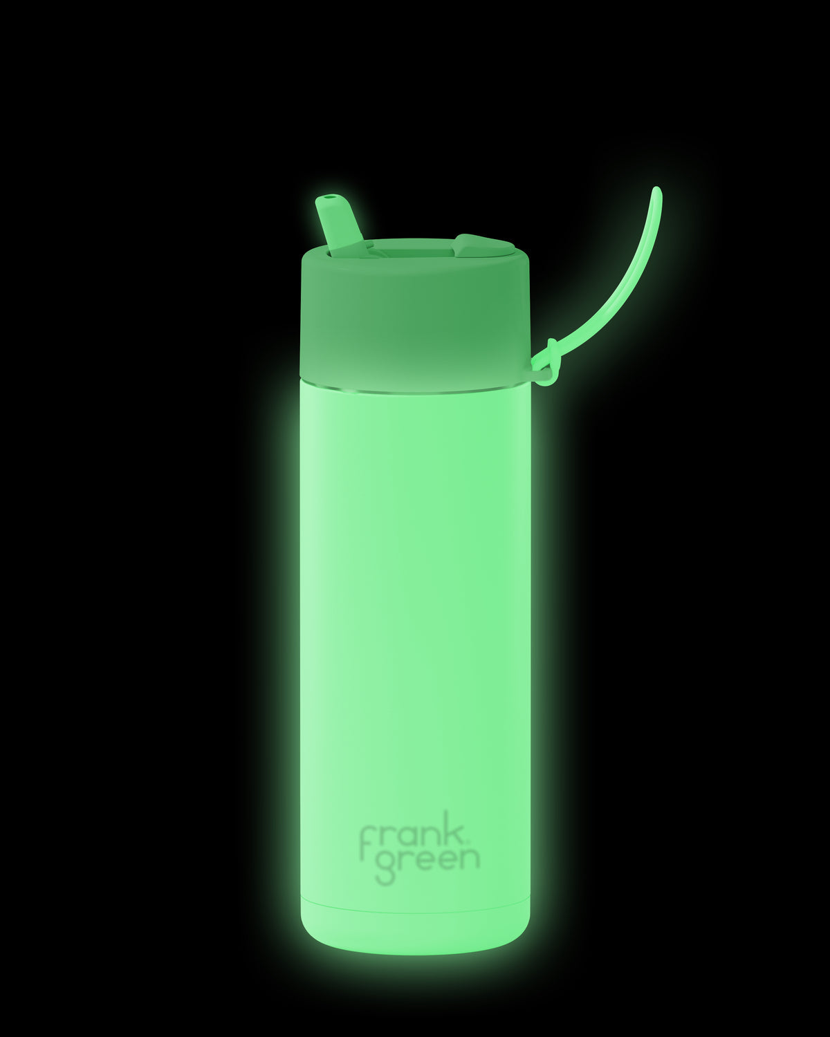 Ceramic Reusable Bottle with Flip Straw Lid 595mL - Solar Glow