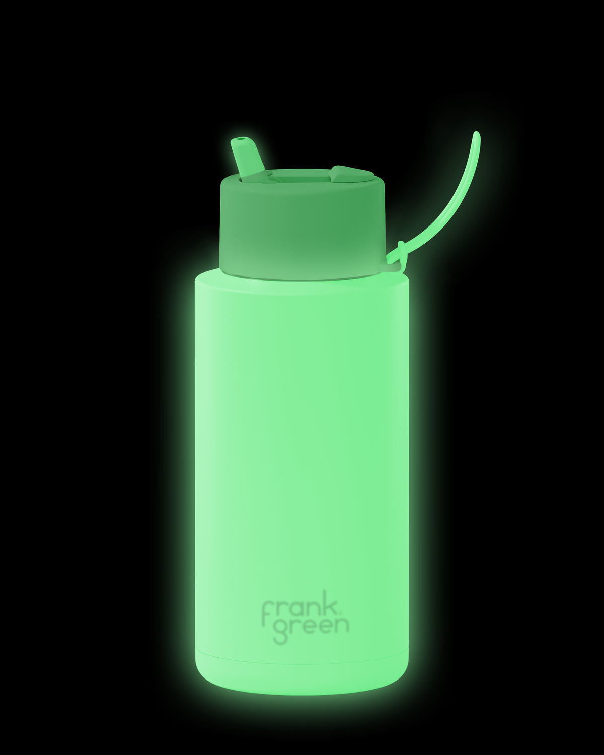 Ceramic Reusable Bottle With Straw Lid 1L - Aurora Glow