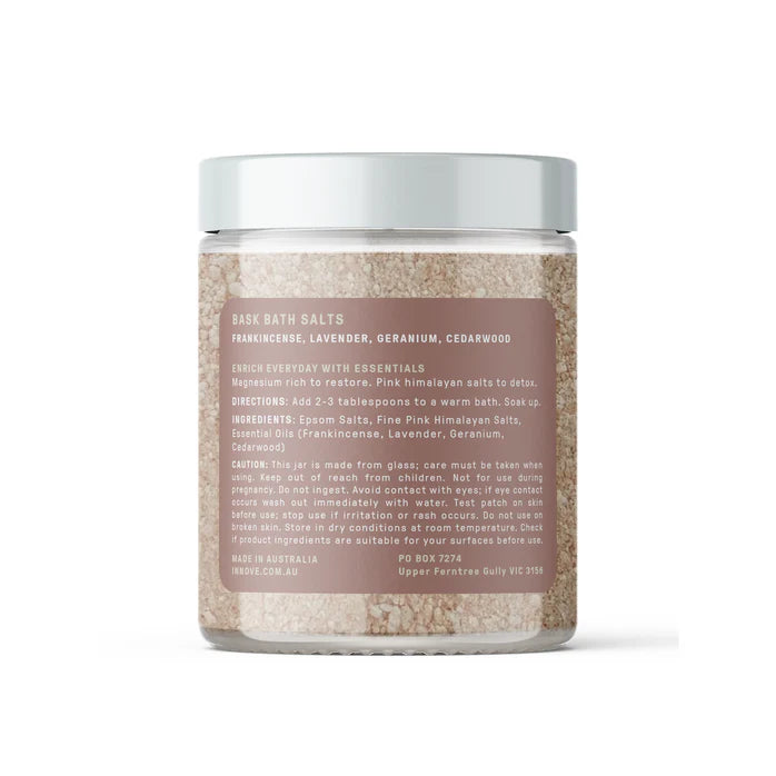 Essential Oil Bath Salts - Bask