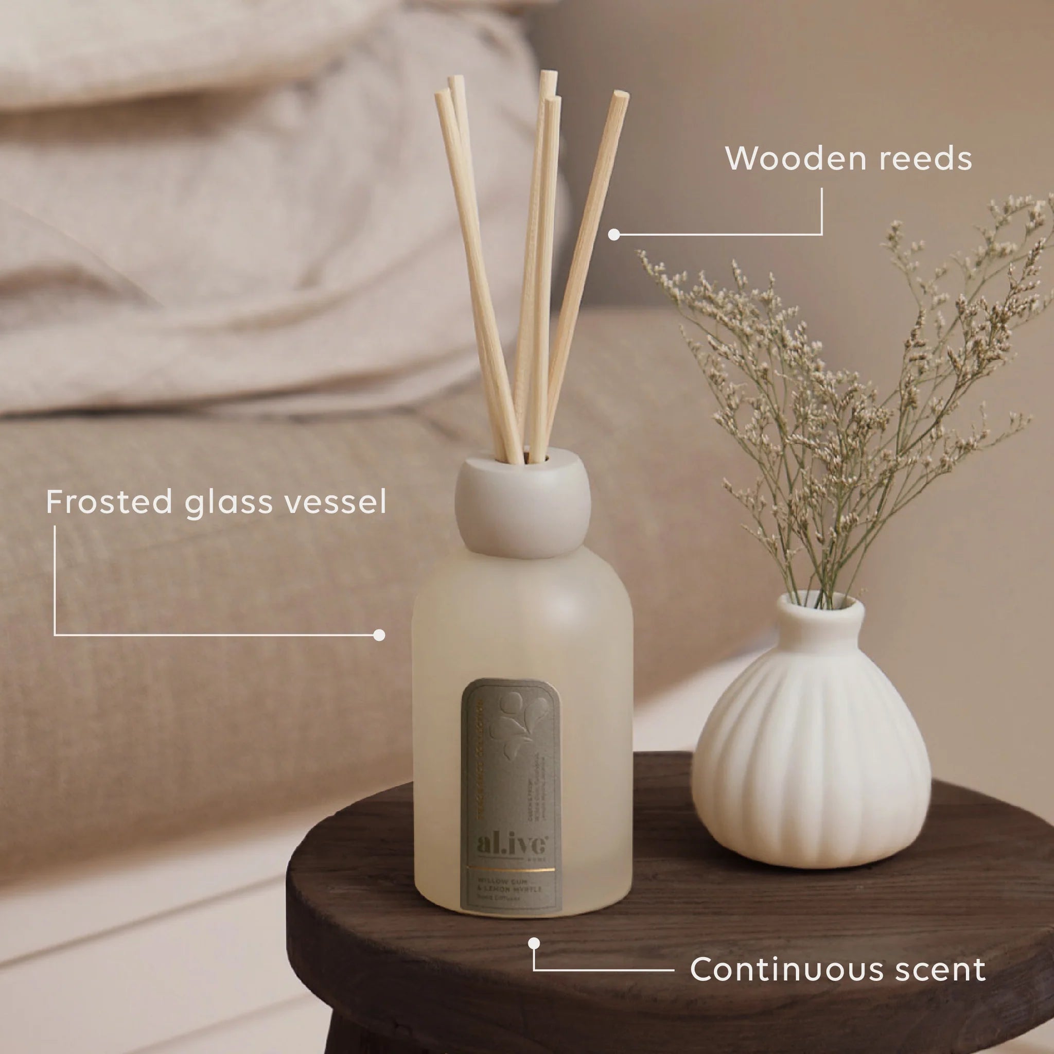 Reed Diffuser - Willow Gum & Lemon Myrtle