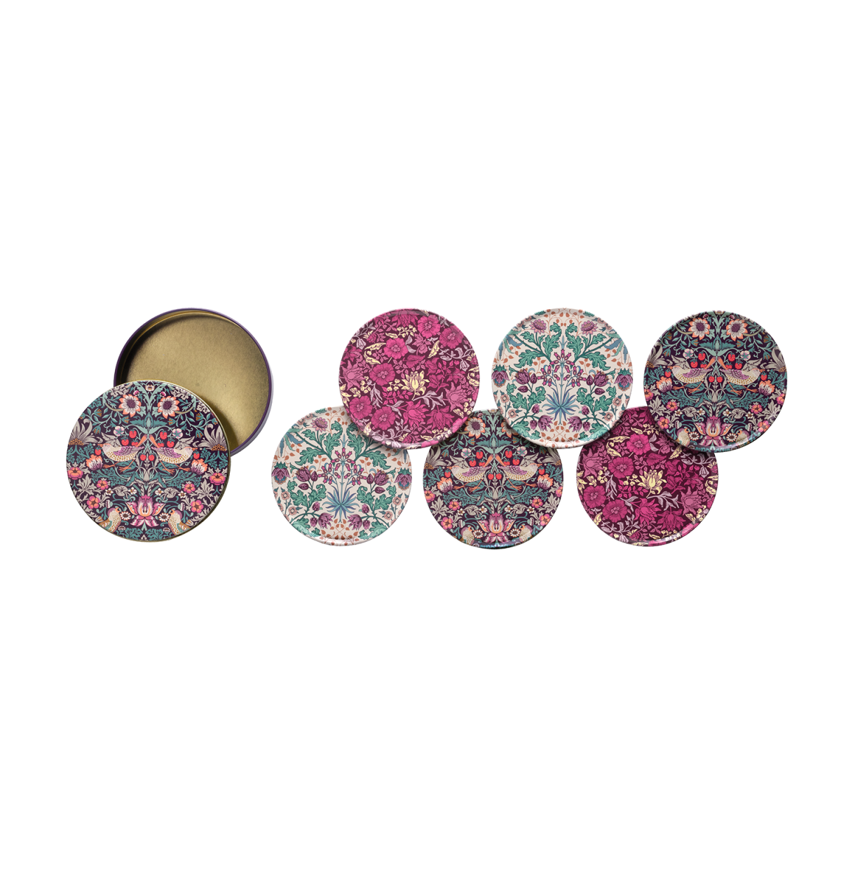 William Morris Coasters In A Tin