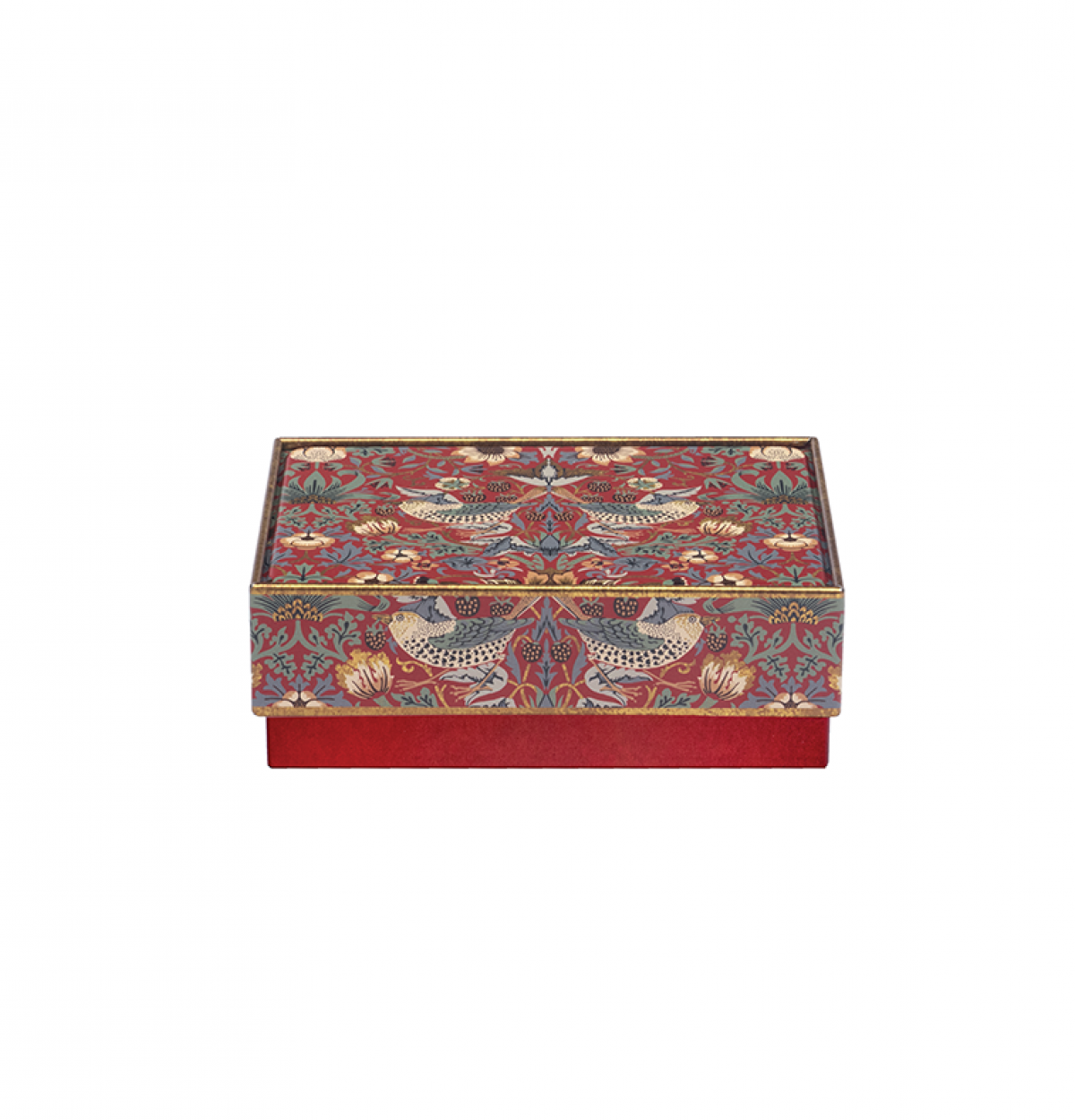 Rectangle Tin Small - William Morris Strawberry Thief