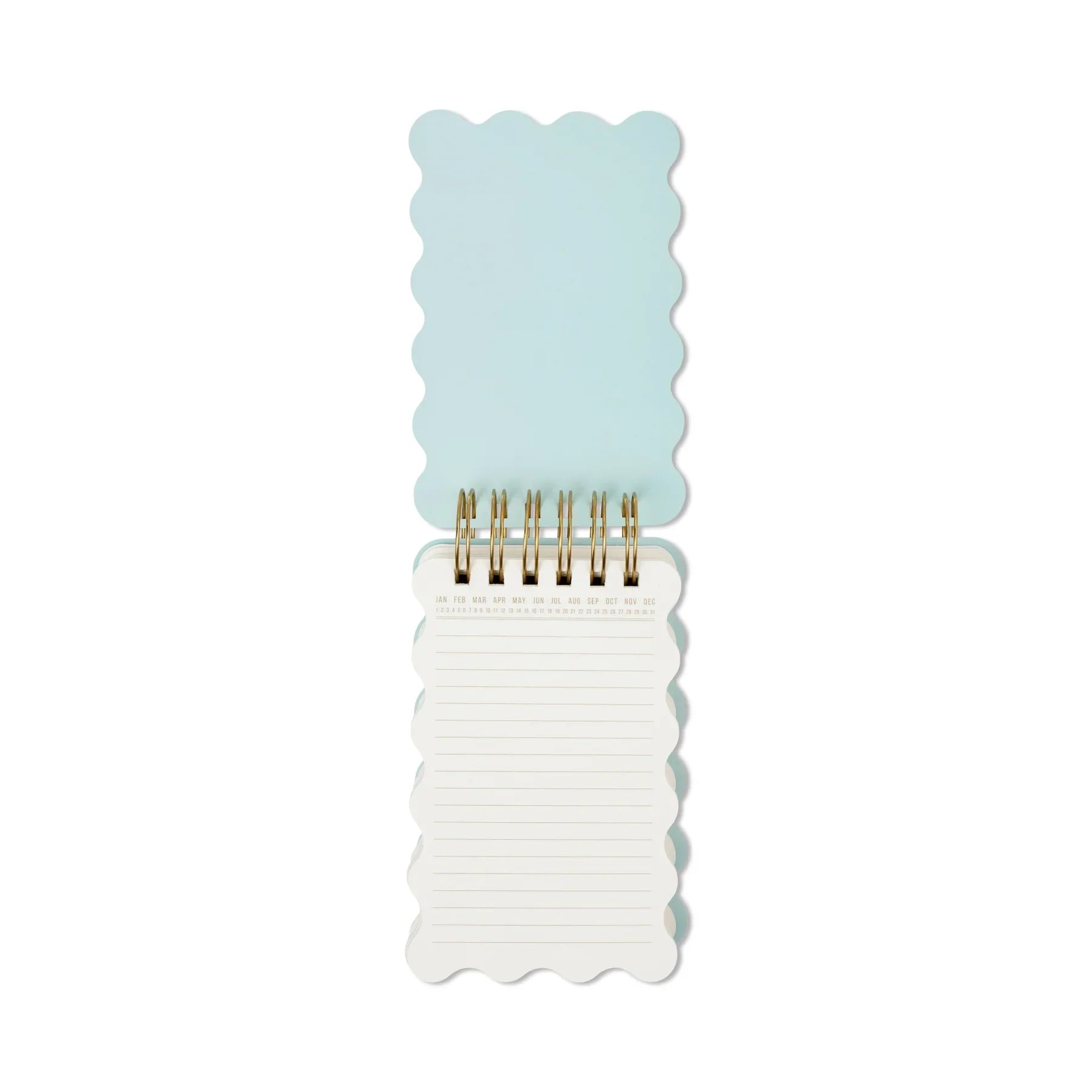 Wavy Notepad - Teal Marbling