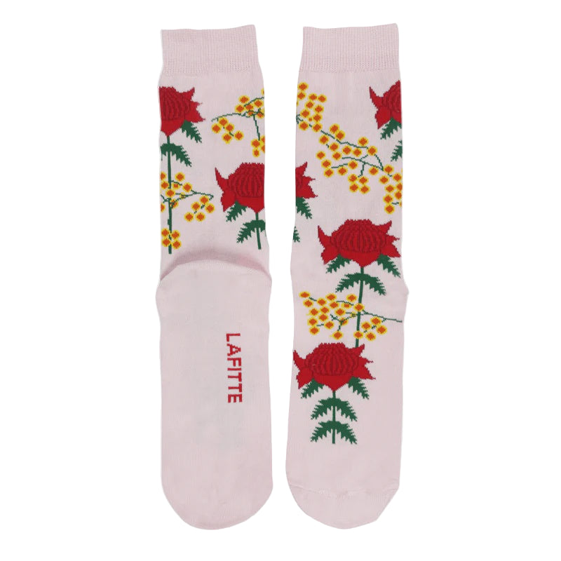 Lafitte Socks - Waratah & Wattle (Women 2-8)