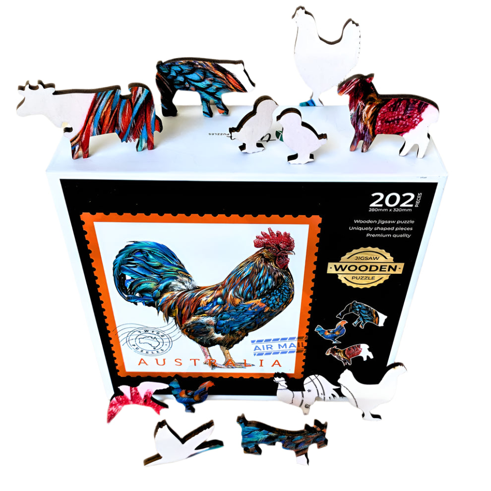 202pc Wooden Puzzle - Sally Edmonds Chook