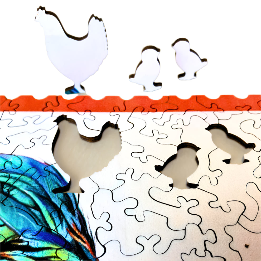 202pc Wooden Puzzle - Sally Edmonds Chook