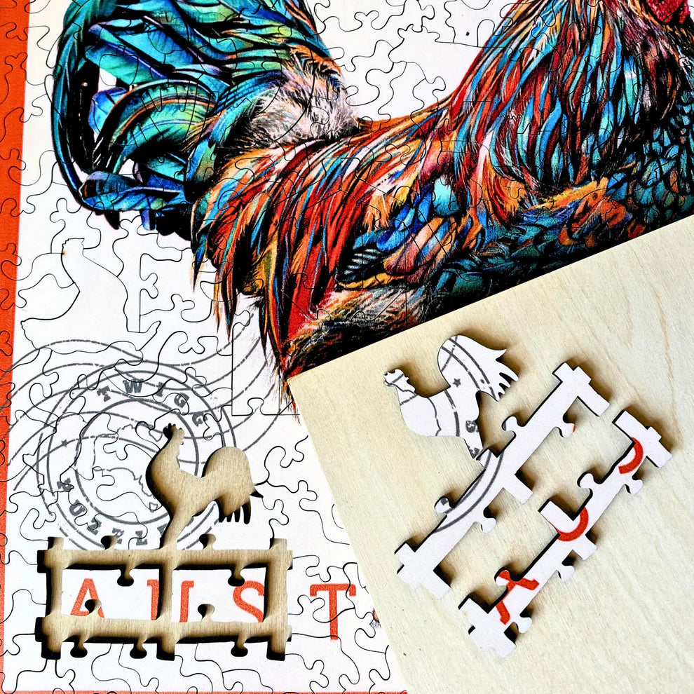 202pc Wooden Puzzle - Sally Edmonds Chook