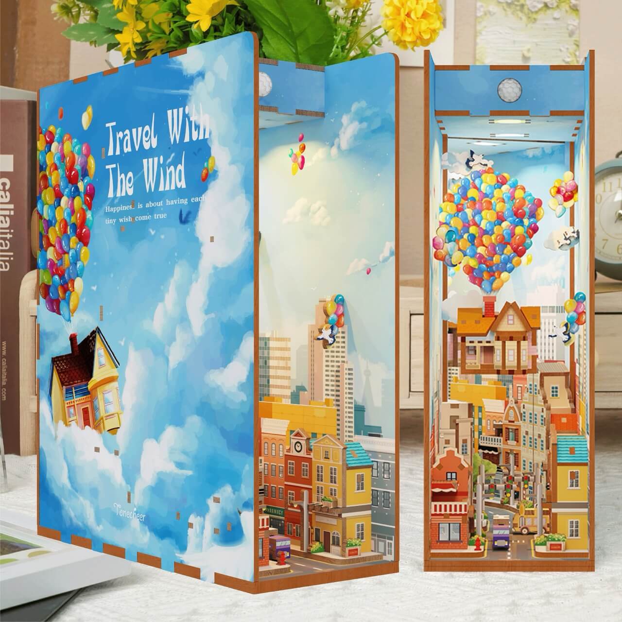 3D Book Nook Puzzle Kit - Travel With The Wind