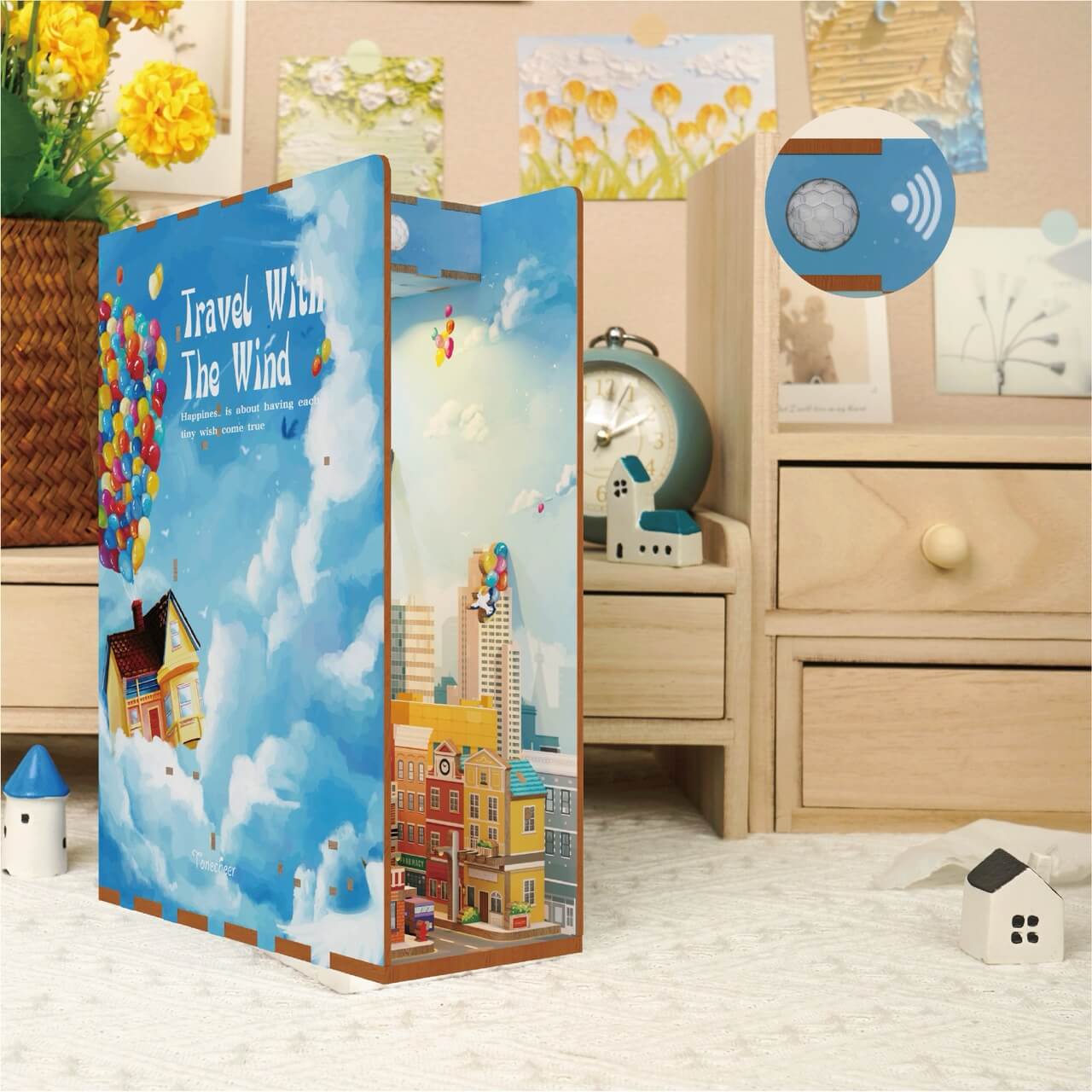 3D Book Nook Puzzle Kit - Travel With The Wind