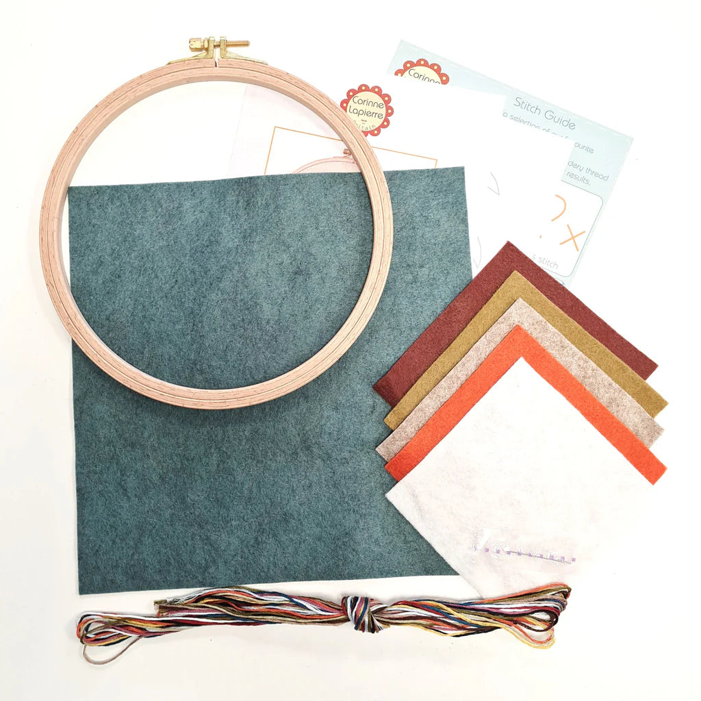Felt Applique Hoop Kit - Woodland Melody