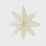 Natalia Paper Star Decoration Large 40cm - Cream