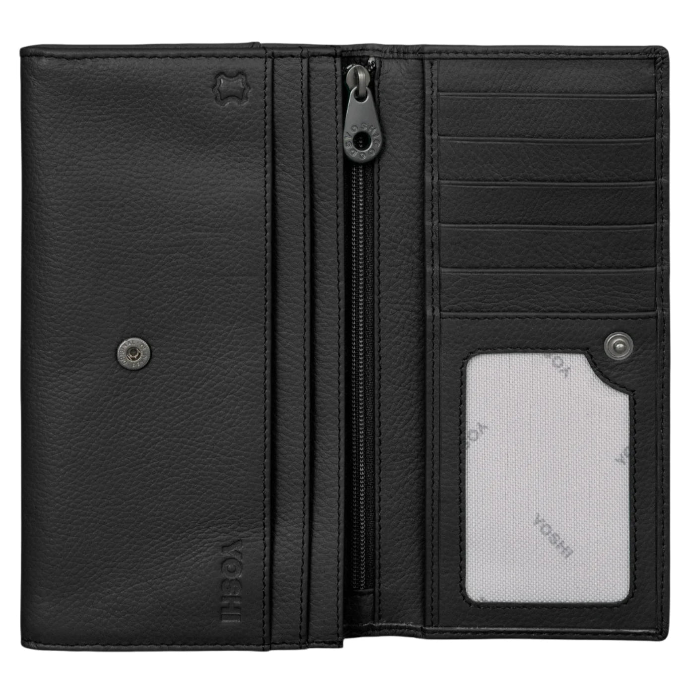 Leather Flap Over Purse - Bookworm Black