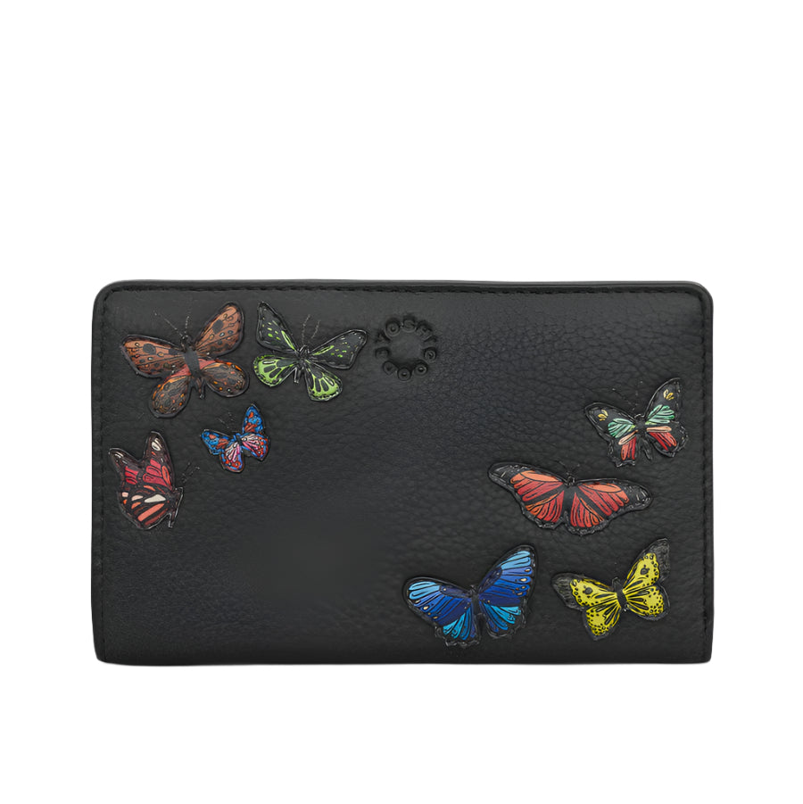 Leather Oxford Purse - Amongst Butterflies