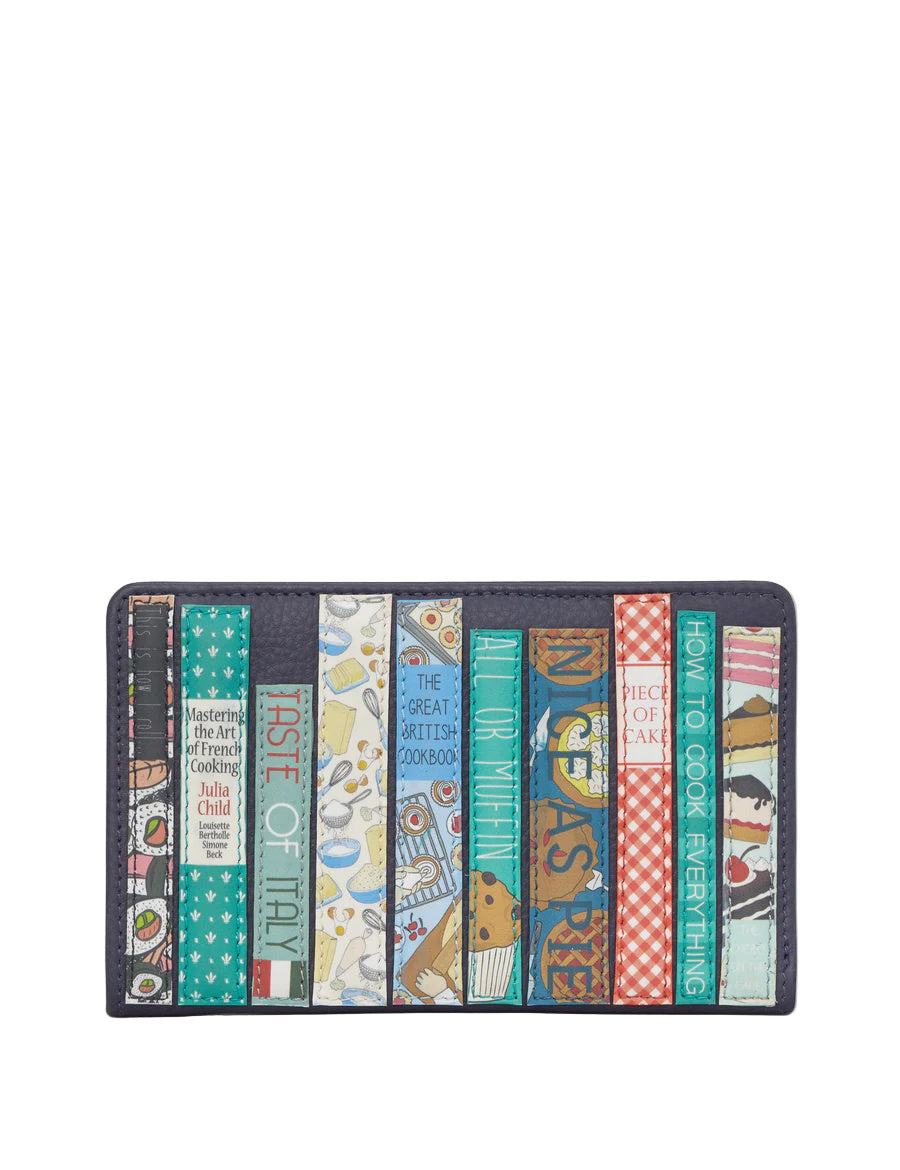 Zip Around Leather Purse - Cook Bookworm Navy