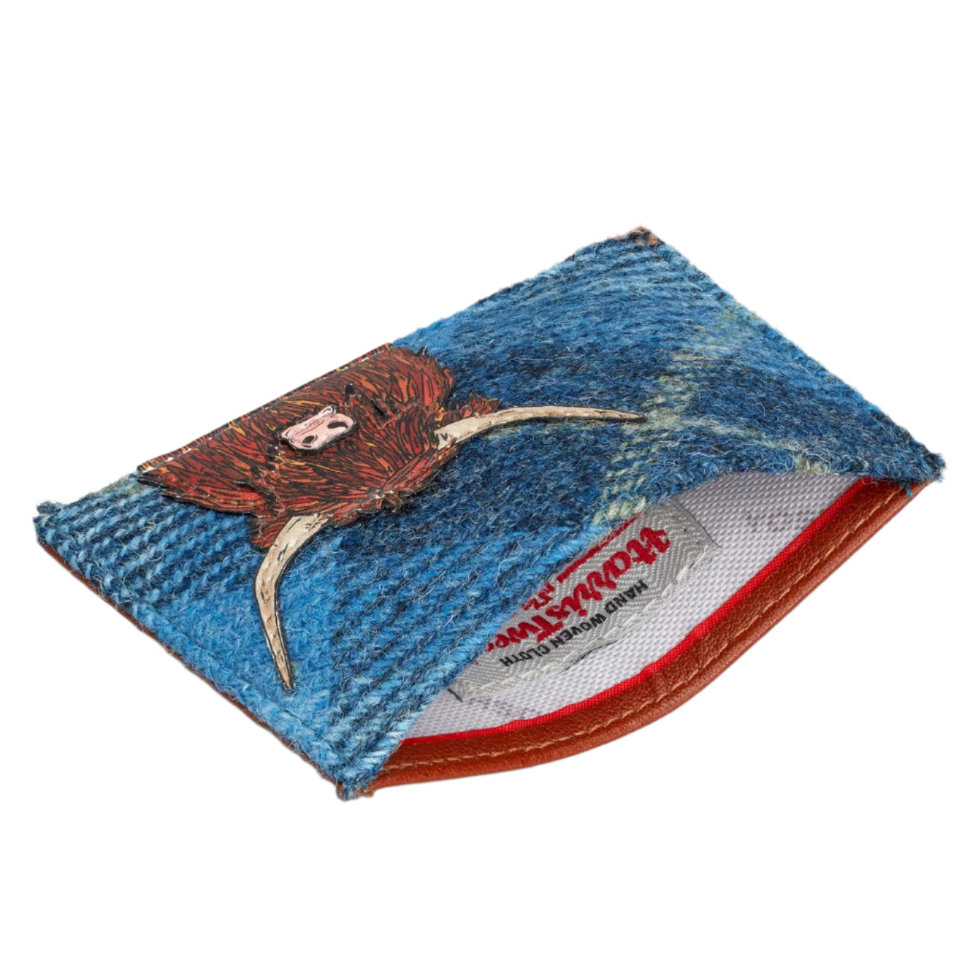 Card Holder - Highland Cow Blue