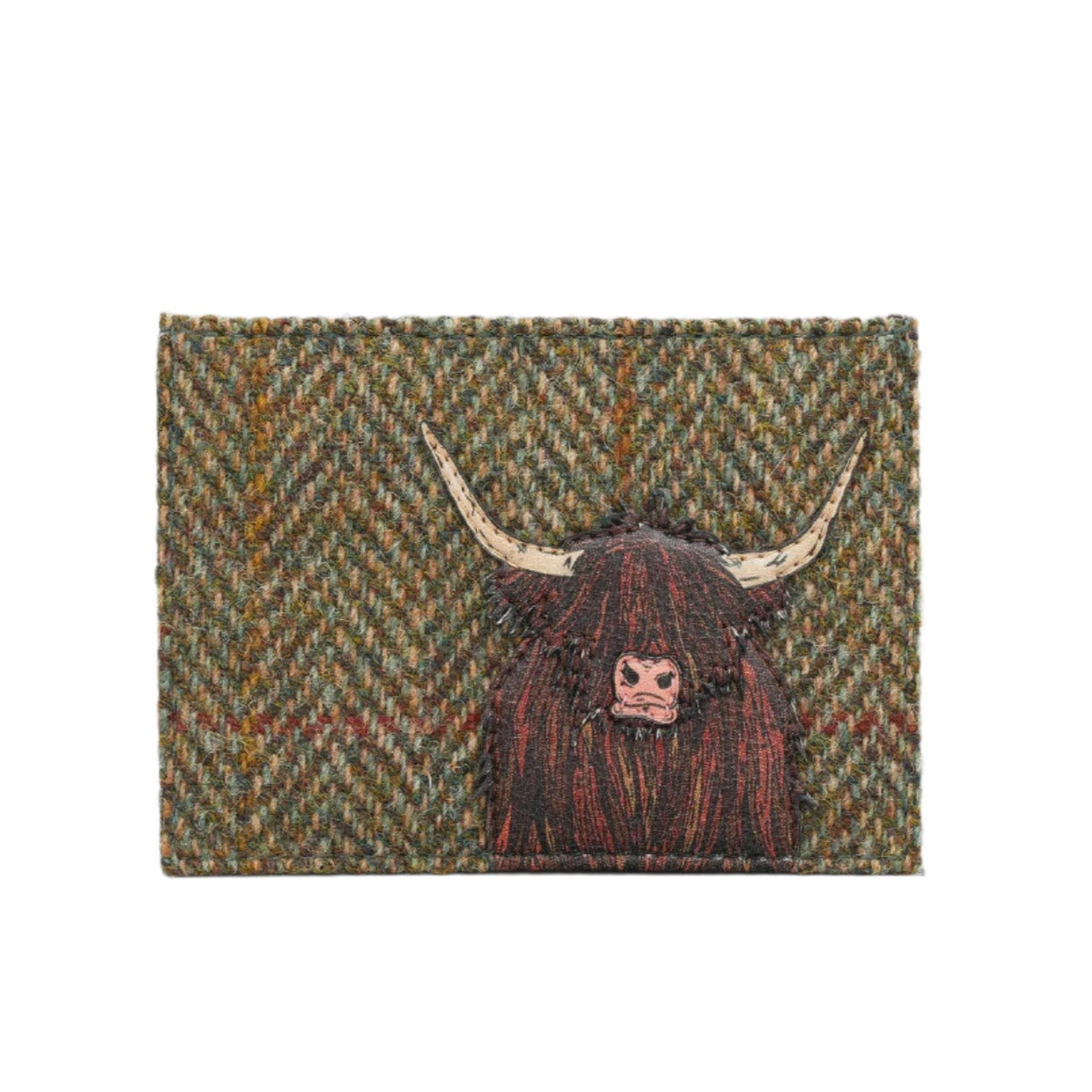 Card Holder - Highland Cow Brown