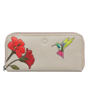 Zip Around Purse Large - Petals & Feathers